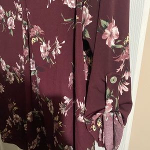 Beacon patty roll tab knit top